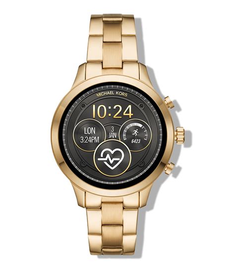 smartwatch michael kors mujer dorado|Michael Kors Smart Watches for Women .